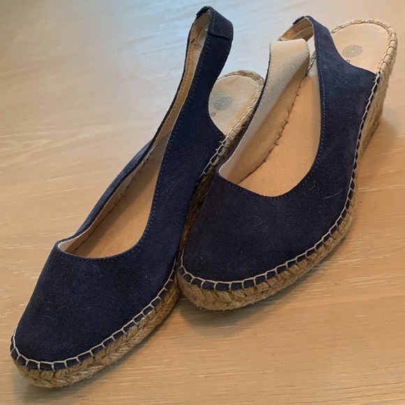 Eric Michael Rope Wedges good condition, soft suede feel, size 39 = US Sz 7 - Picture 4 of 7